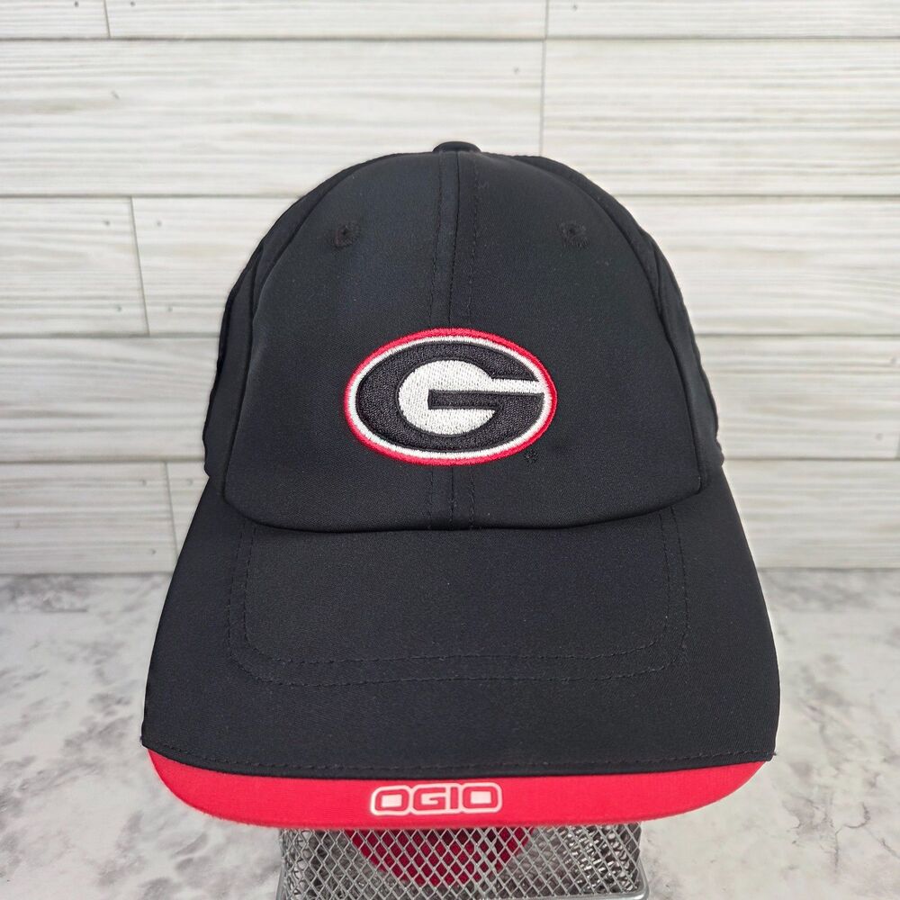 Ogio Slideback Baseball Cap Black University of Georgia One Size Hat